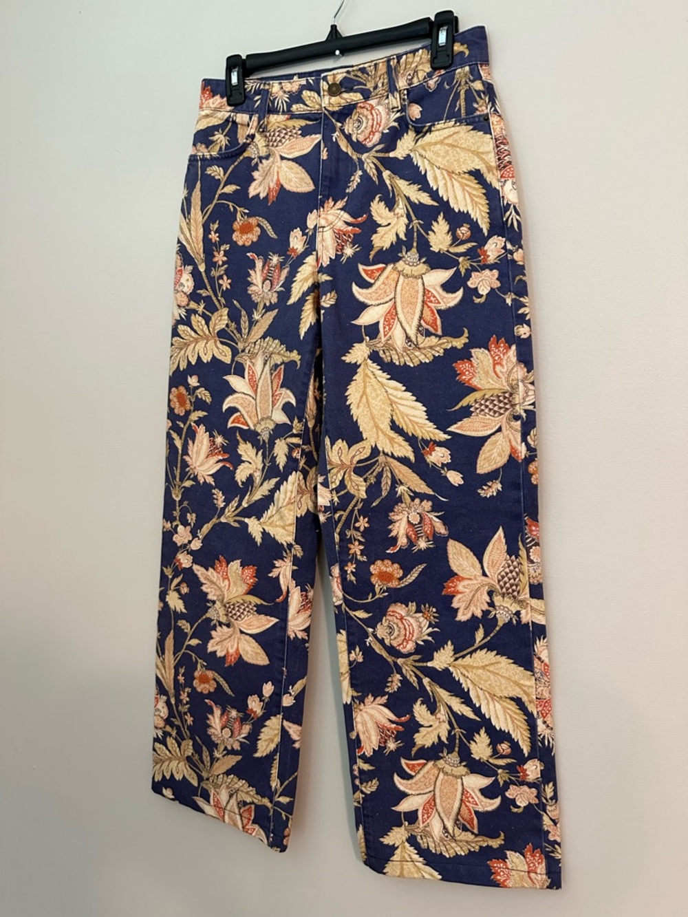 Sezane The Wide Leg Trouser in Never Ending Summer Size 38= US Size 6 - Picture 12 of 15